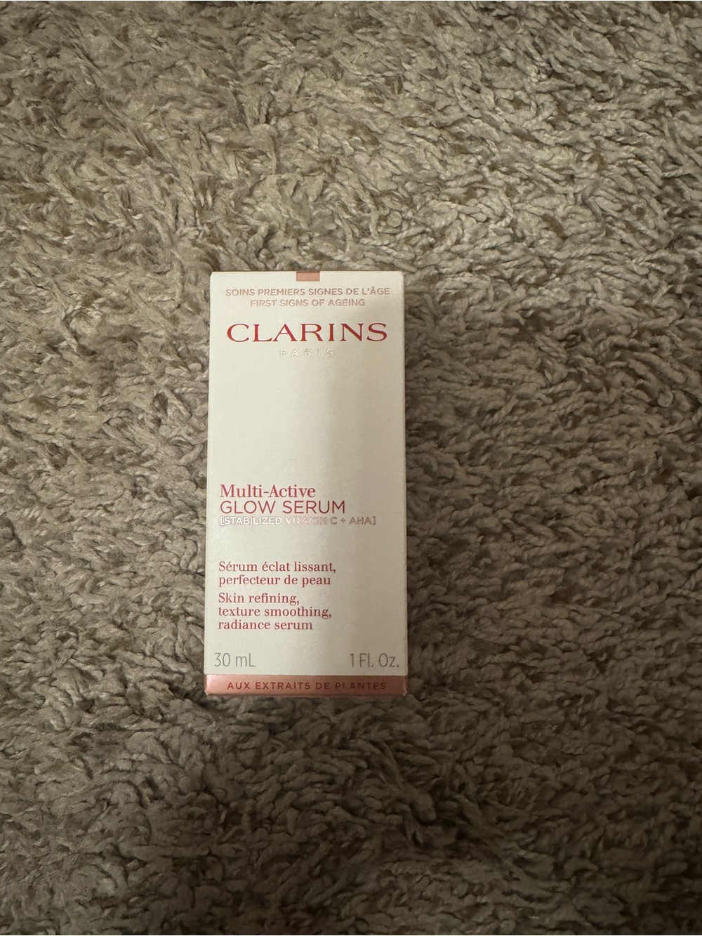 NWT clarins multi active glow serum